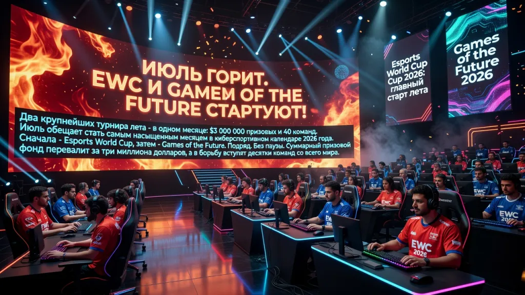 Июль горит. EWC и Games of the Future стартуют!
